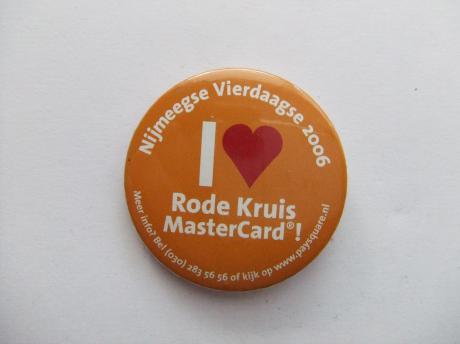 Nijmeegse vierdaagse Rode Kruis master card